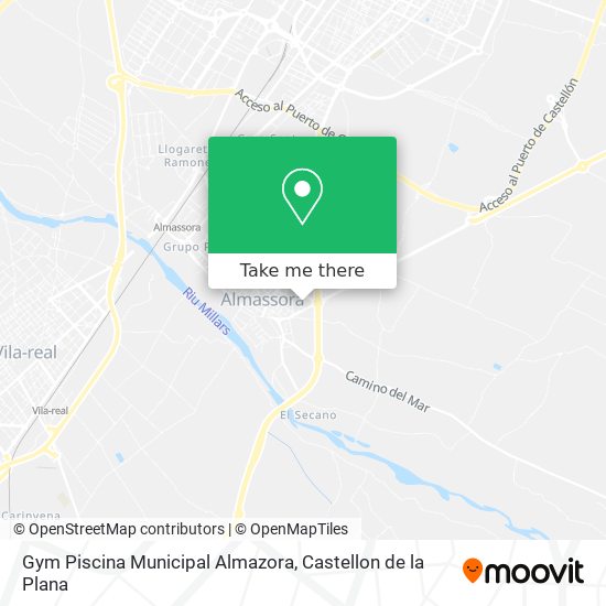 mapa Gym Piscina Municipal Almazora