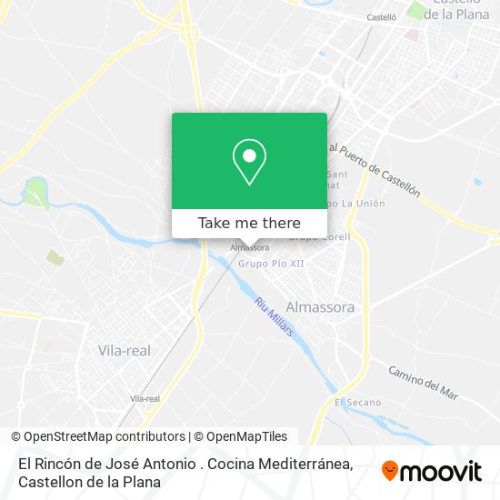 El Rincón de José Antonio . Cocina Mediterránea map