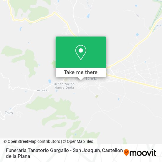 Funeraria Tanatorio Gargallo - San Joaquín map