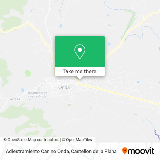 Adiestramiento Canino Onda map