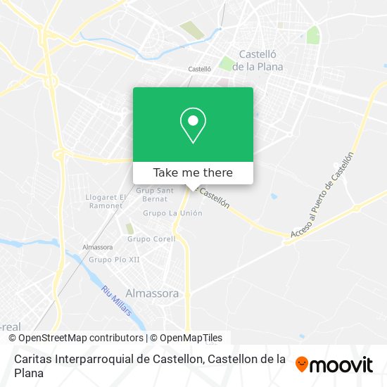 Caritas Interparroquial de Castellon map