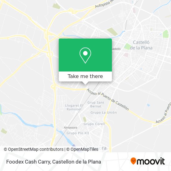 mapa Foodex Cash Carry