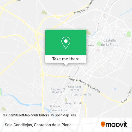 Sala Candilejas map