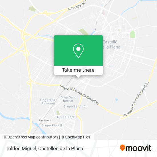 Toldos Miguel map