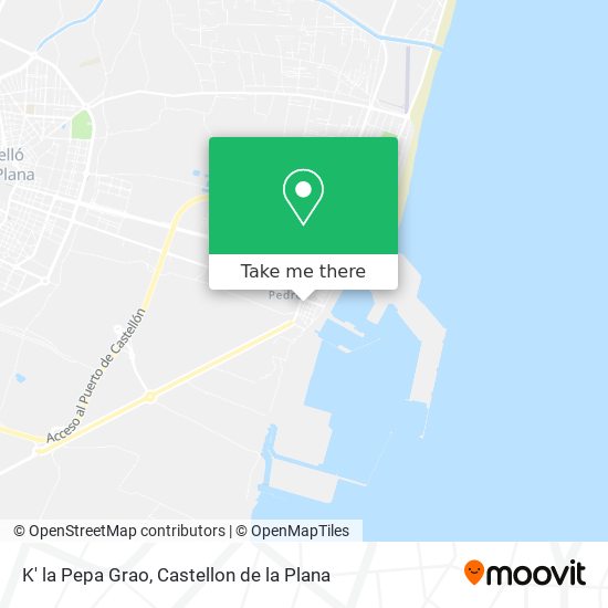K' la Pepa Grao map
