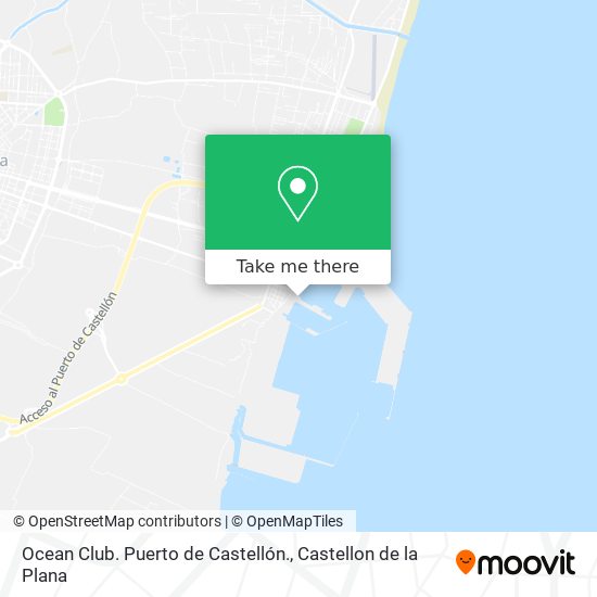 Ocean Club. Puerto de Castellón. map