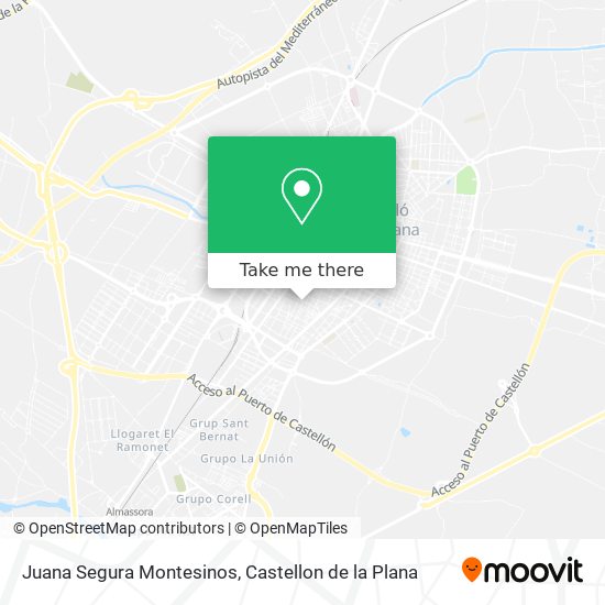 Juana Segura Montesinos map