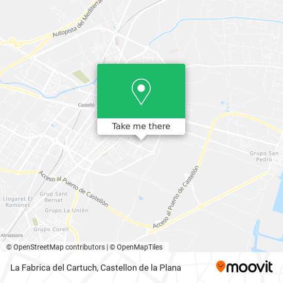 La Fabrica del Cartuch map