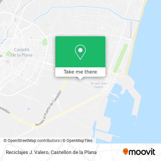 Reciclajes J. Valero map