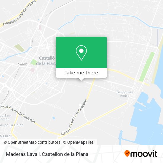 Maderas Lavall map