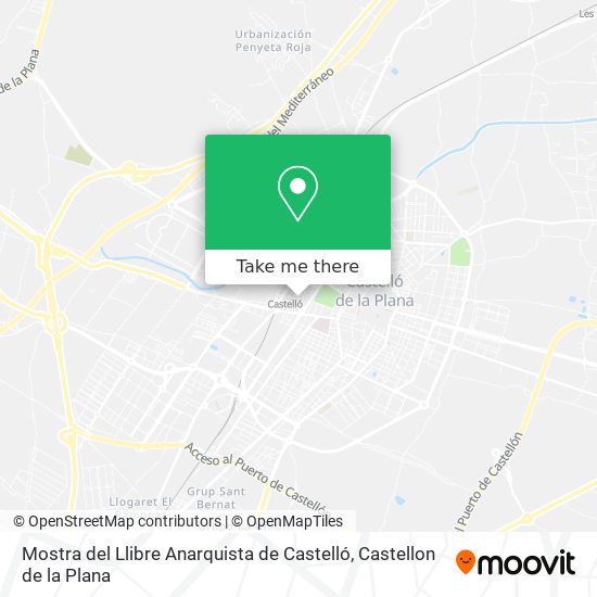Mostra del Llibre Anarquista de Castelló map