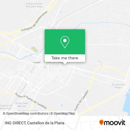 ING DIRECT map