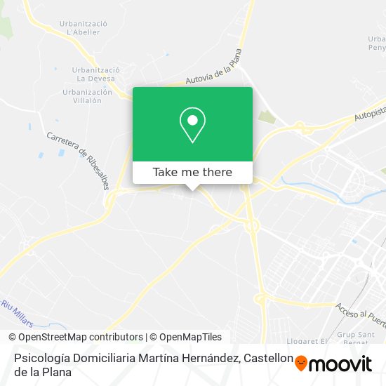 Psicología Domiciliaria Martína Hernández map