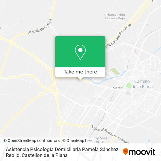 Asistencia Psicología Domiciliaria Pamela Sánchez Reolid map