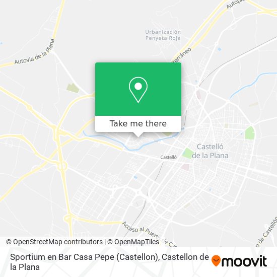 Sportium en Bar Casa Pepe (Castellon) map