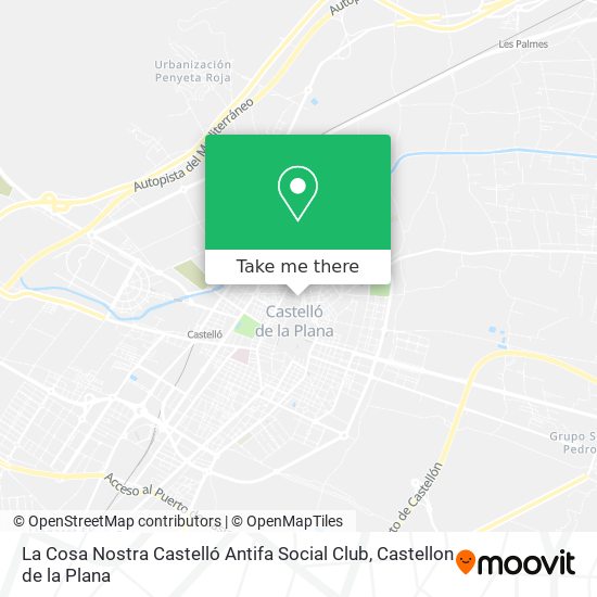 La Cosa Nostra Castelló Antifa Social Club map