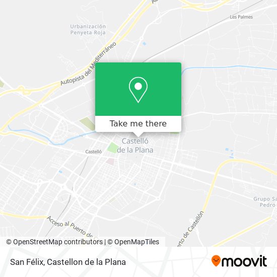 San Félix map