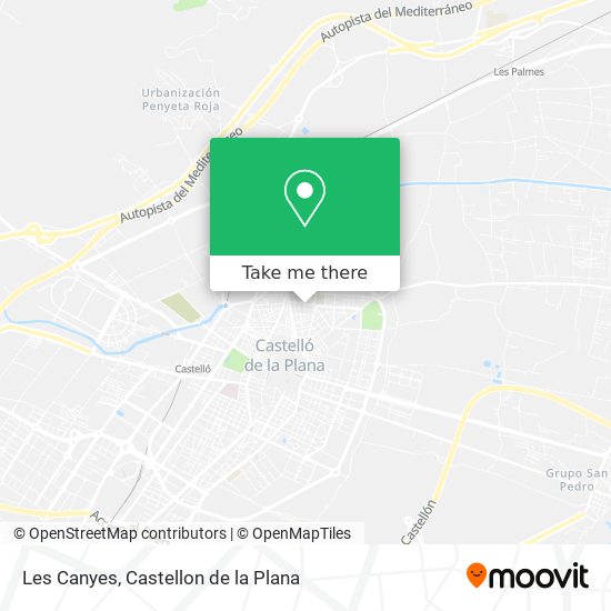 Les Canyes map