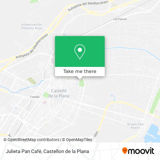Julieta Pan Café map