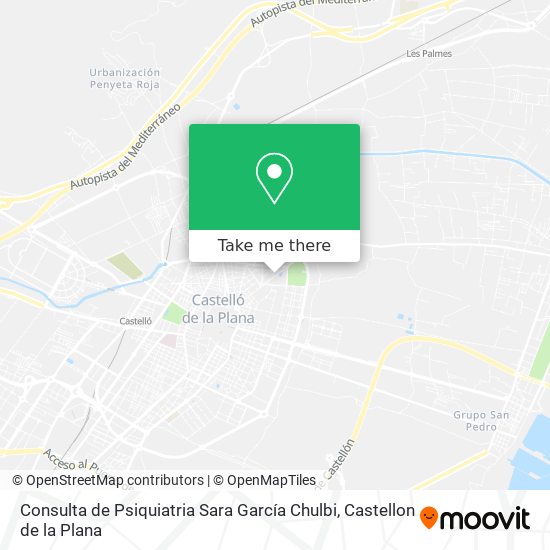 Consulta de Psiquiatria Sara García Chulbi map