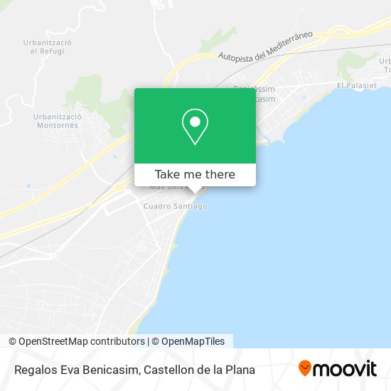 Regalos Eva Benicasim map