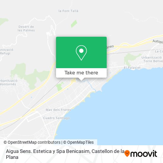 Aigua Sens. Estetica y Spa Benicasim map