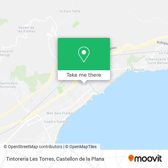 mapa Tintoreria Les Torres