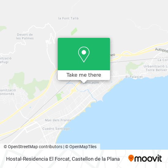 mapa Hostal-Residencia El Forcat