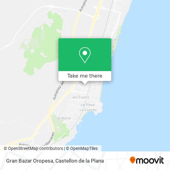 mapa Gran Bazar Oropesa