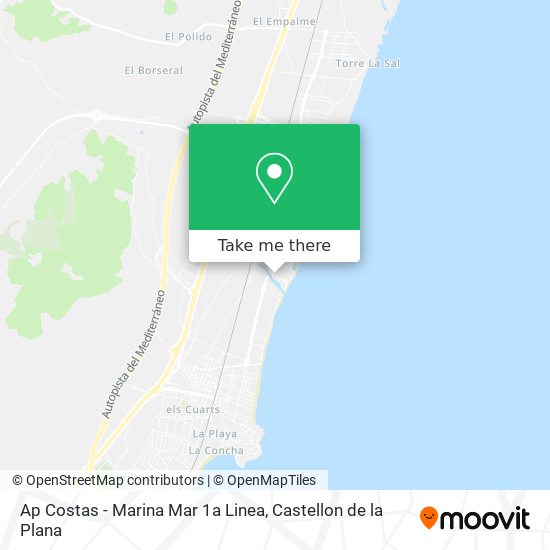 Ap Costas - Marina Mar 1a Linea map