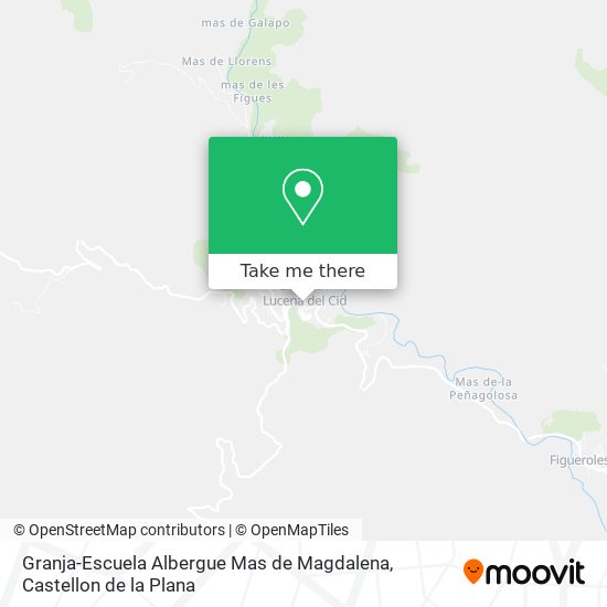 Granja-Escuela Albergue Mas de Magdalena map
