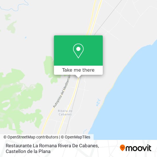 mapa Restaurante La Romana Rivera De Cabanes