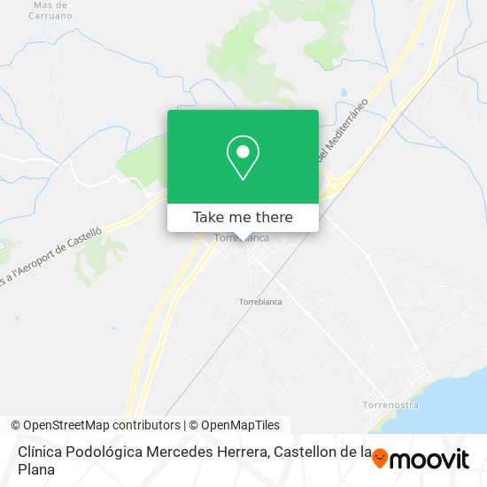 mapa Clínica Podológica Mercedes Herrera