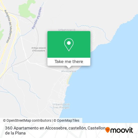 mapa 360 Apartamento en Alcossebre, castellón