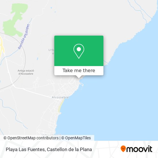 mapa Playa Las Fuentes