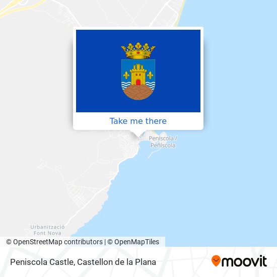 mapa Peniscola Castle