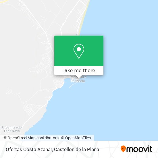Ofertas Costa Azahar map