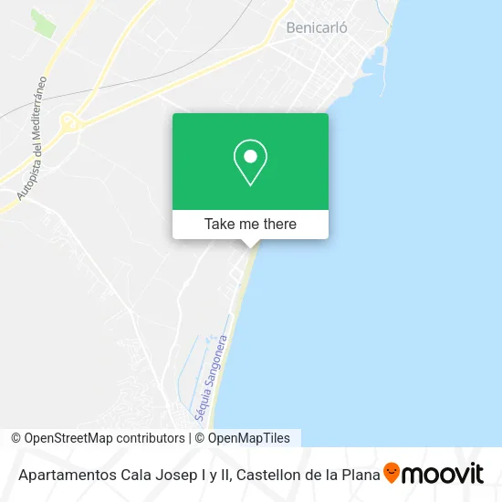 Apartamentos Cala Josep I y II map