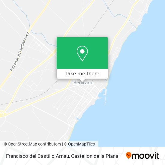 Francisco del Castillo Arnau map