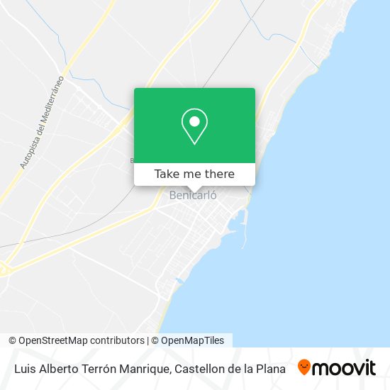 Luis Alberto Terrón Manrique map