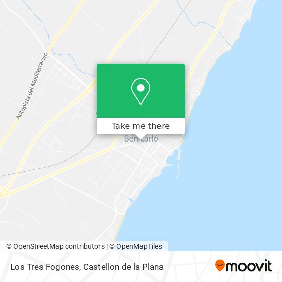Los Tres Fogones map