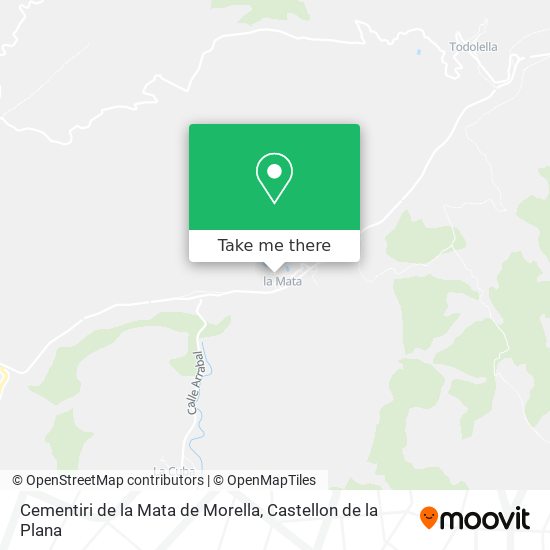 mapa Cementiri de la Mata de Morella