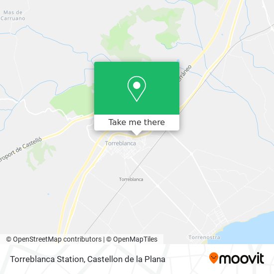 Torreblanca Station map
