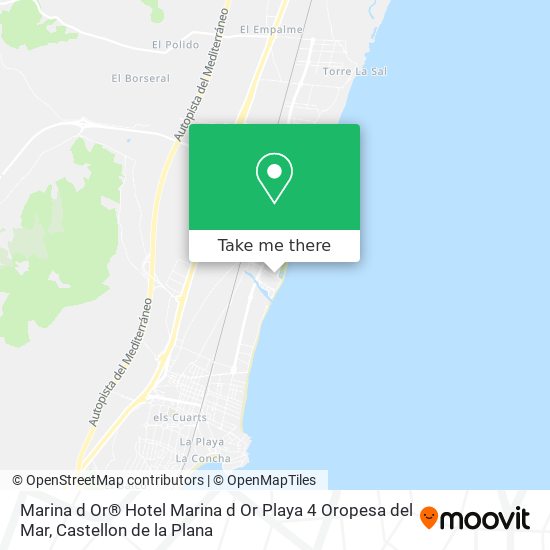 mapa Marina d Or® Hotel Marina d Or Playa 4 Oropesa del Mar