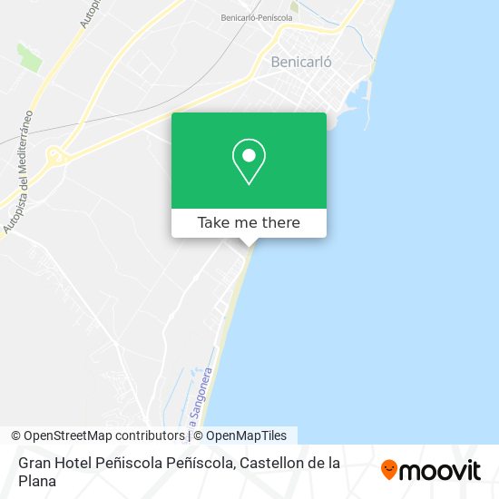 Gran Hotel Peñiscola Peñíscola map