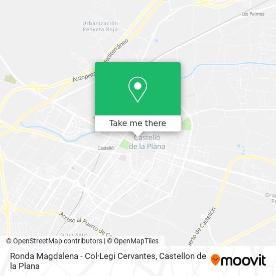 mapa Ronda Magdalena - Col·Legi Cervantes