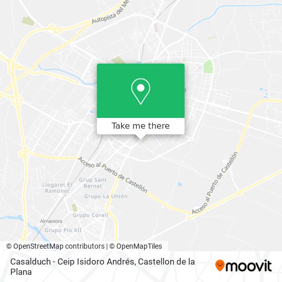 Casalduch - Ceip Isidoro Andrés map