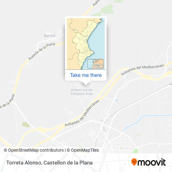 Torreta Alonso map