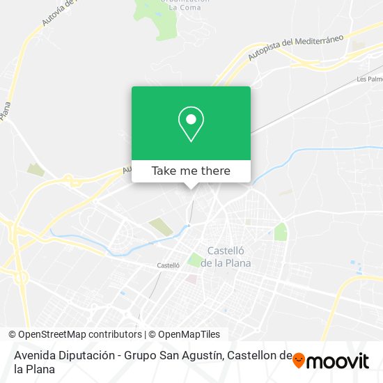 mapa Avenida Diputación - Grupo San Agustín