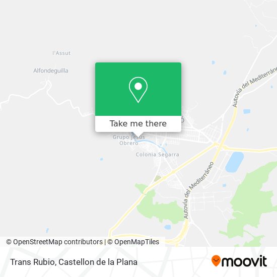 Trans Rubio map